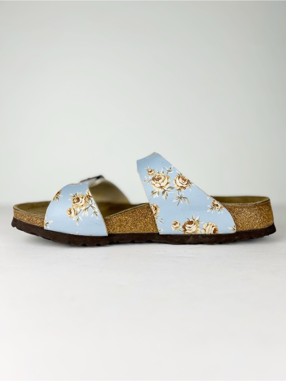 Birkenstock Birki's Michele Tahiti Blue Floral Rose Birko-Flor Sandal EU 37 US 6 - Picture 6 of 13